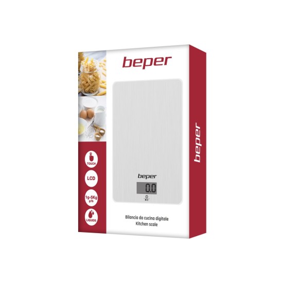 Beper 90131 Ψηφιακή Ζυγαριά Κουζίνας Ακριβείας έως 5Kg 